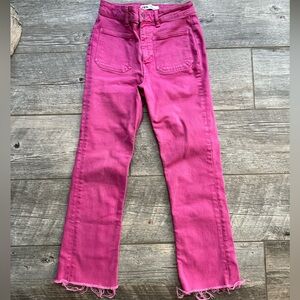 Zara Pink Straight Leg Jeans